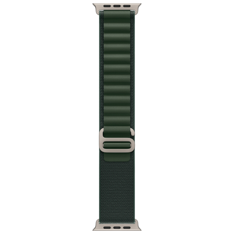 Apple Watch Ultra 2 GPS + Cellular, 49 мм, корпус из бежевого титана, ремешок Alpine зелёного цвета, размер S