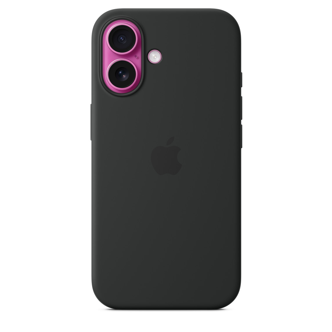 На фото изображено Чехол Apple для iPhone 16 Silicone with MagSafe, черный