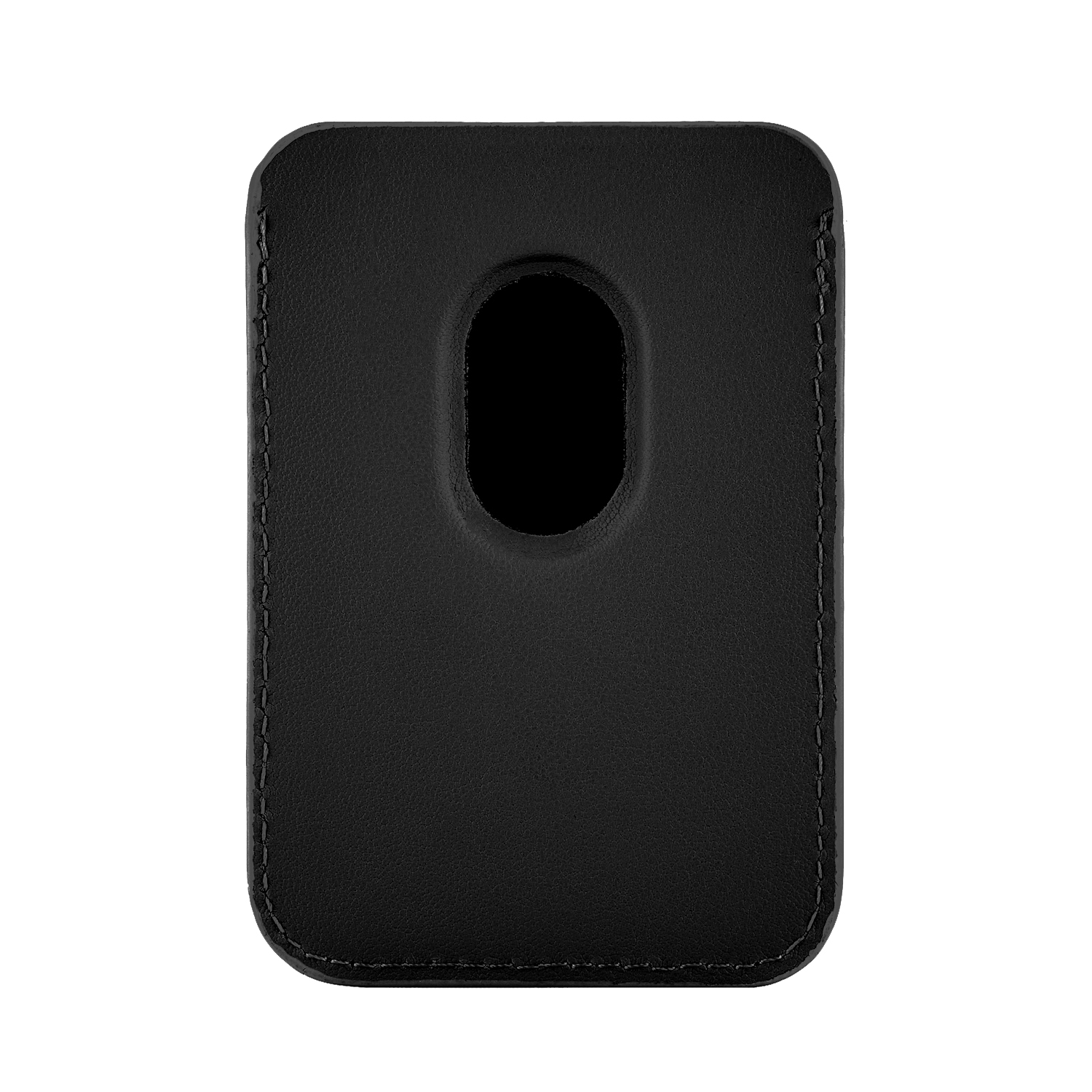 На фото изображено Магнитный кардхолдер uBear Leather Shell, чёрный