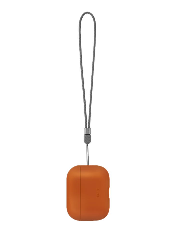 Фото Чехол Uniq LINO для AirPods Pro 3, Sunset Orange На фото изображено Чехол Uniq LINO для AirPods Pro 3, Sunset Orange