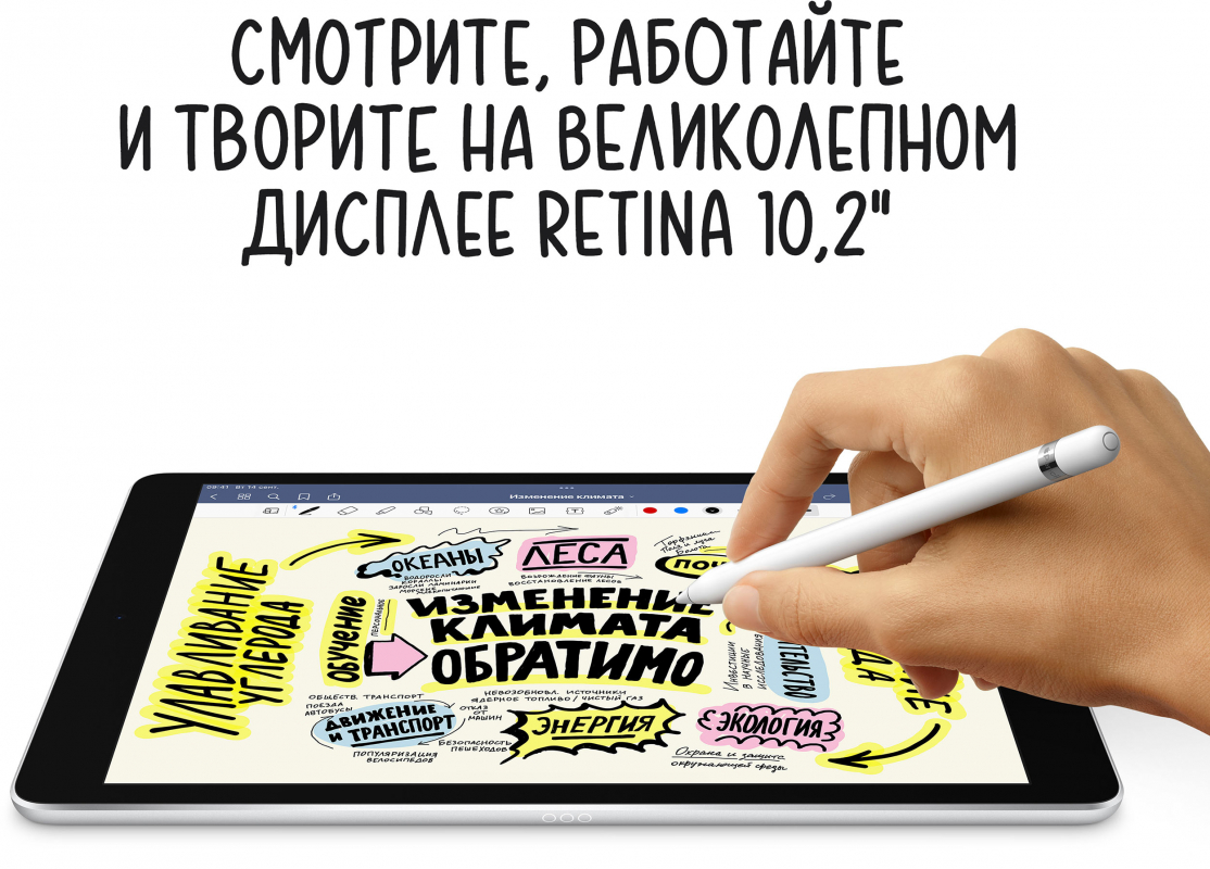 Apple iPad 10,2 (2021) Wi-Fi 256 ГБ, Серый космос