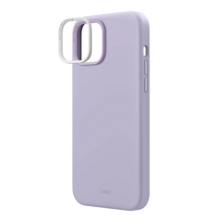Чехол Uniq для iPhone 15 LINO Magsafe, фиолетовый