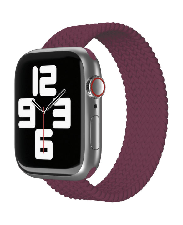Ремешок нейлоновый плетёный VLP для Apple Watch 38/40/41, L/XL, марсала Ремешок нейлоновый плетёный VLP для Apple Watch 38/40/41, L/XL, марсала