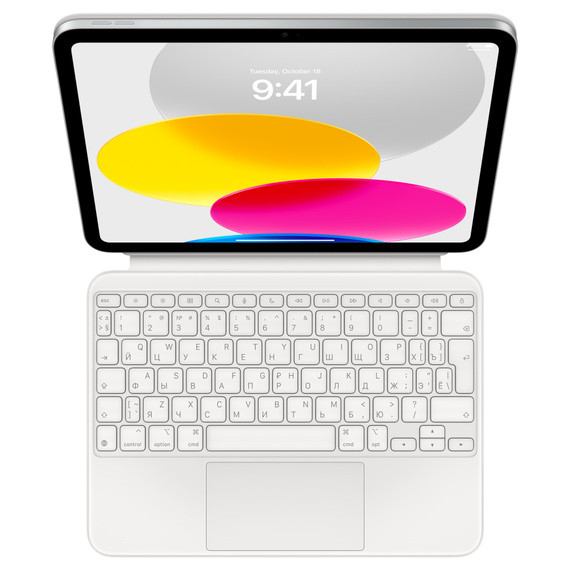 Клавиатура Apple Magic Keyboard Folio для iPad 10, белый Клавиатура Apple Magic Keyboard Folio для iPad 10, белый