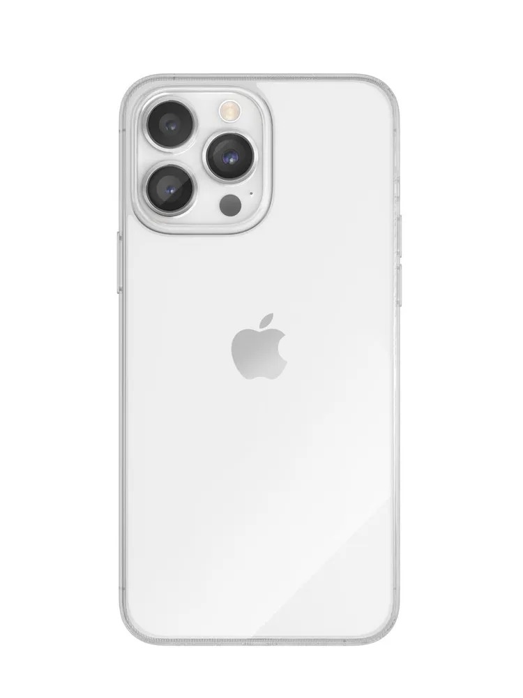 На фото изображено Чехол защитный VLP Crystal case для iPhone 14 Pro Max, прозрачный