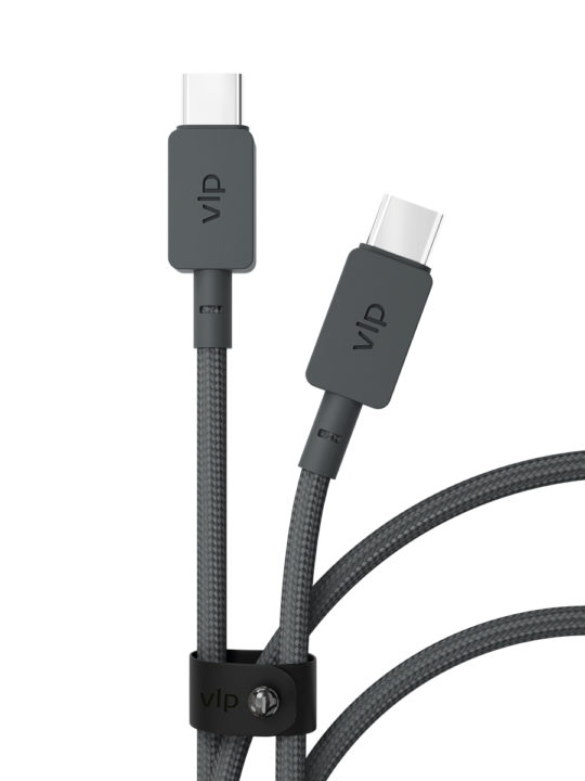 Кабель VLP Nylon Cable USB/C-USB/C, 100 Вт, 2м, черный