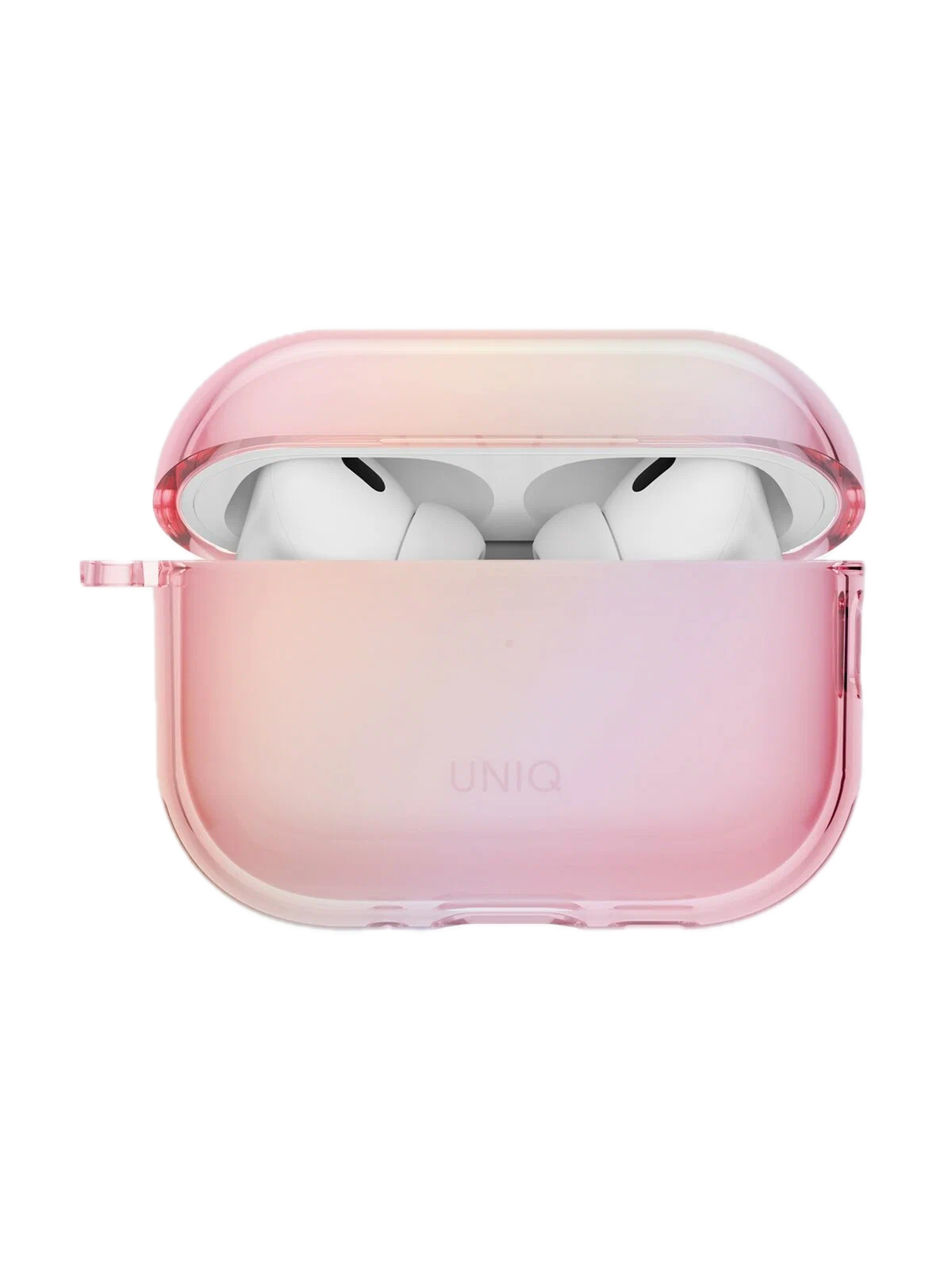 Фото Чехол Uniq Iridescia для AirPods Pro 3, Pink Prism На фото изображено Чехол Uniq Iridescia для AirPods Pro 3, Pink Prism