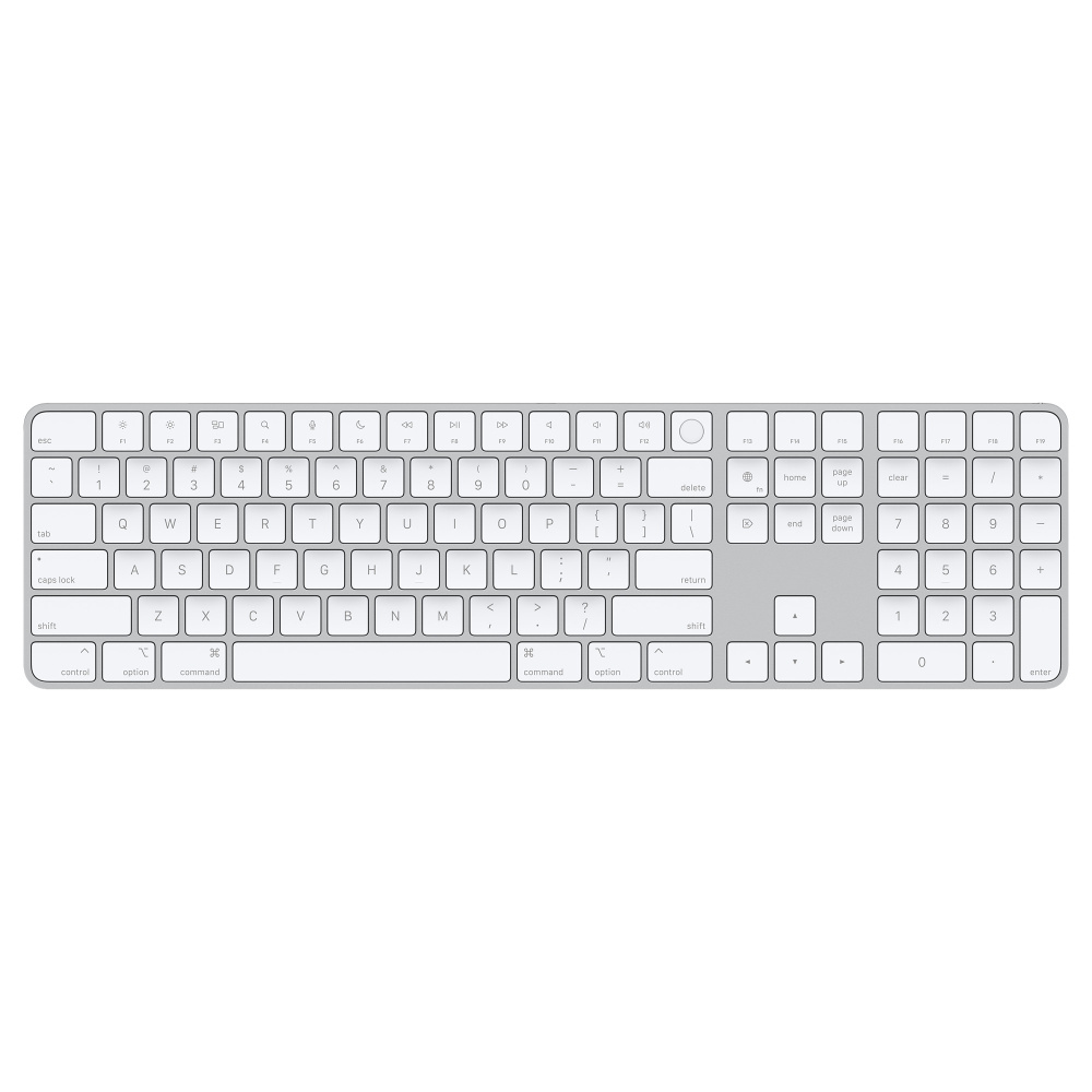 Клавиатура Apple Magic Keyboard с Touch ID и цифровой панелью для Mac, белый Клавиатура Apple Magic Keyboard с Touch ID и цифровой панелью для Mac, белый