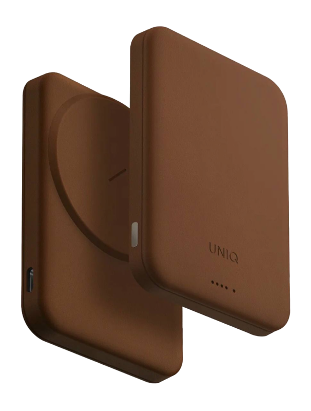 Фото Внешний аккумулятор Uniq Lexa 5000 mAh, карамельный Фото Внешний аккумулятор Uniq Lexa 5000 mAh, карамельный