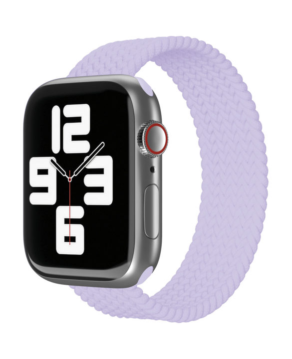 Ремешок нейлоновый плетёный VLP для Apple Watch 38/40/41, L/XL, фиолетовый Ремешок нейлоновый плетёный VLP для Apple Watch 38/40/41, L/XL, фиолетовый