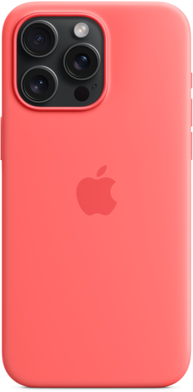 Чехол Apple MagSafe для iPhone 15 Pro Max, силикон, «Спелый нектарин»
