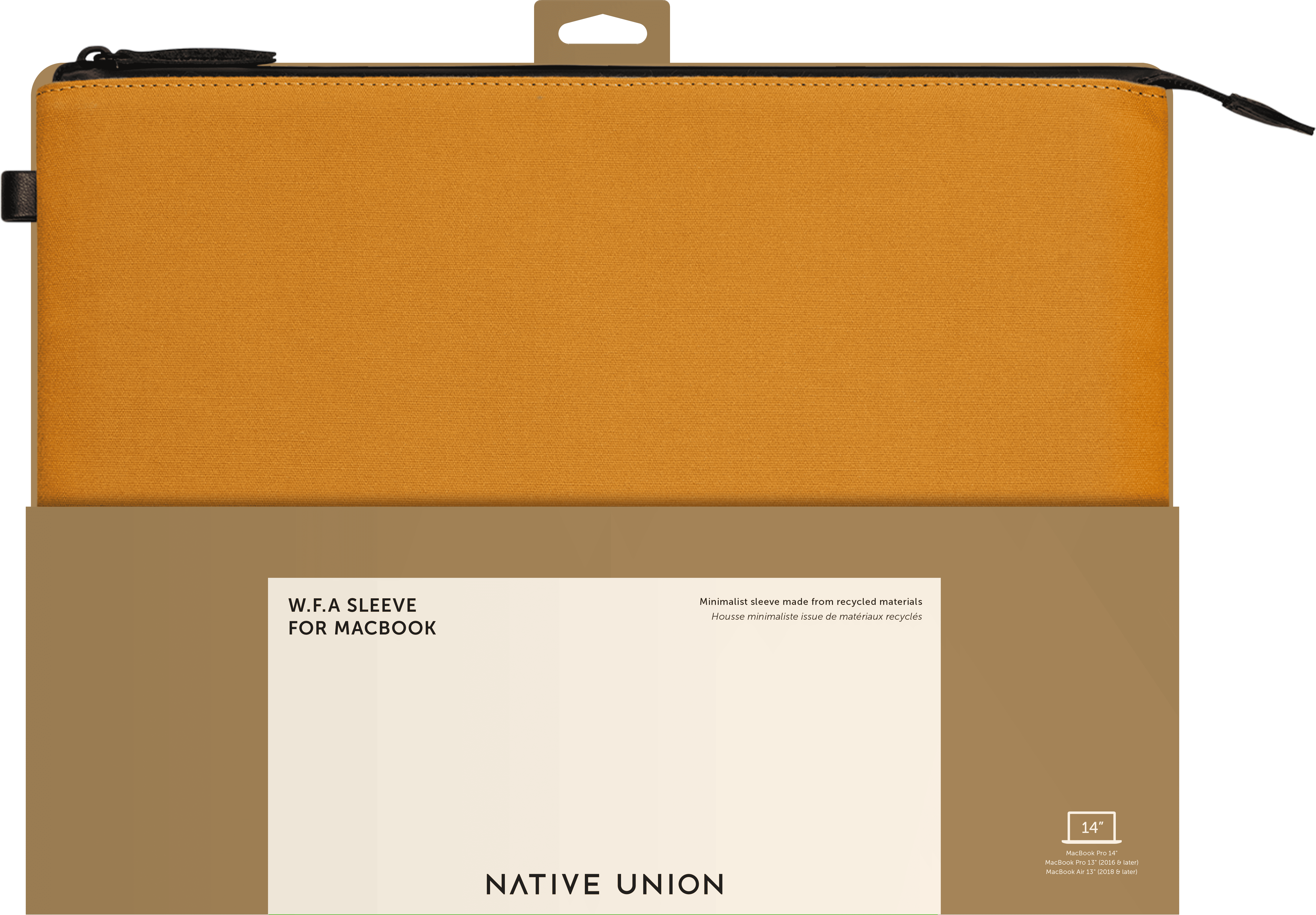 На фото изображено Чехол-конверт Native Union Stow Lite Sleeve 14", крафт