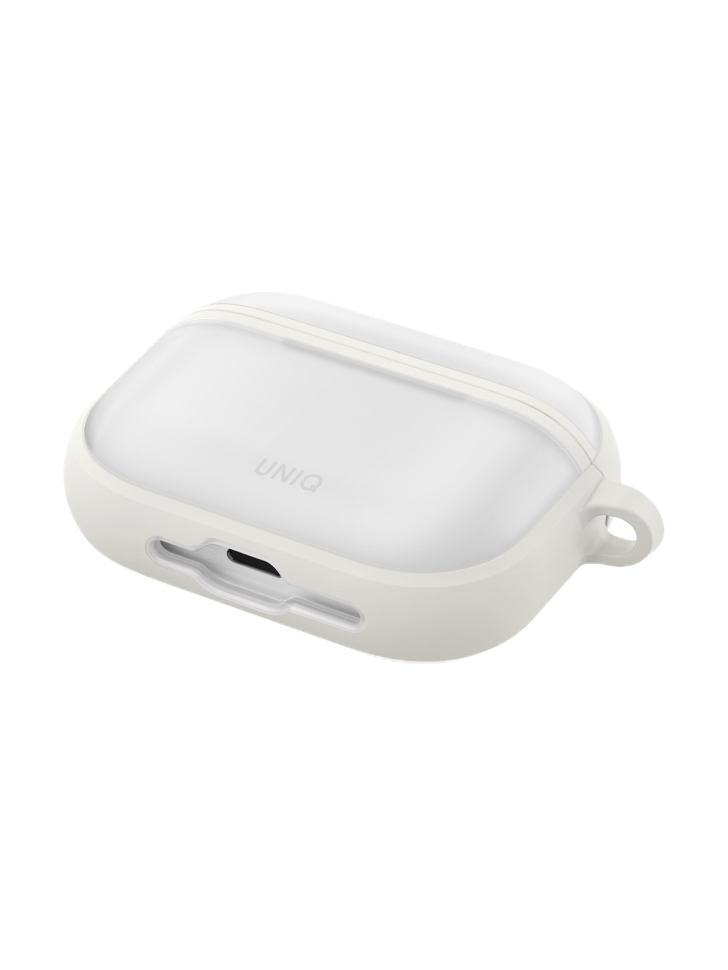 Фото Чехол Uniq Veren для AirPods Pro 3, Chalk Frost На фото изображено Чехол Uniq Veren для AirPods Pro 3, Chalk Frost