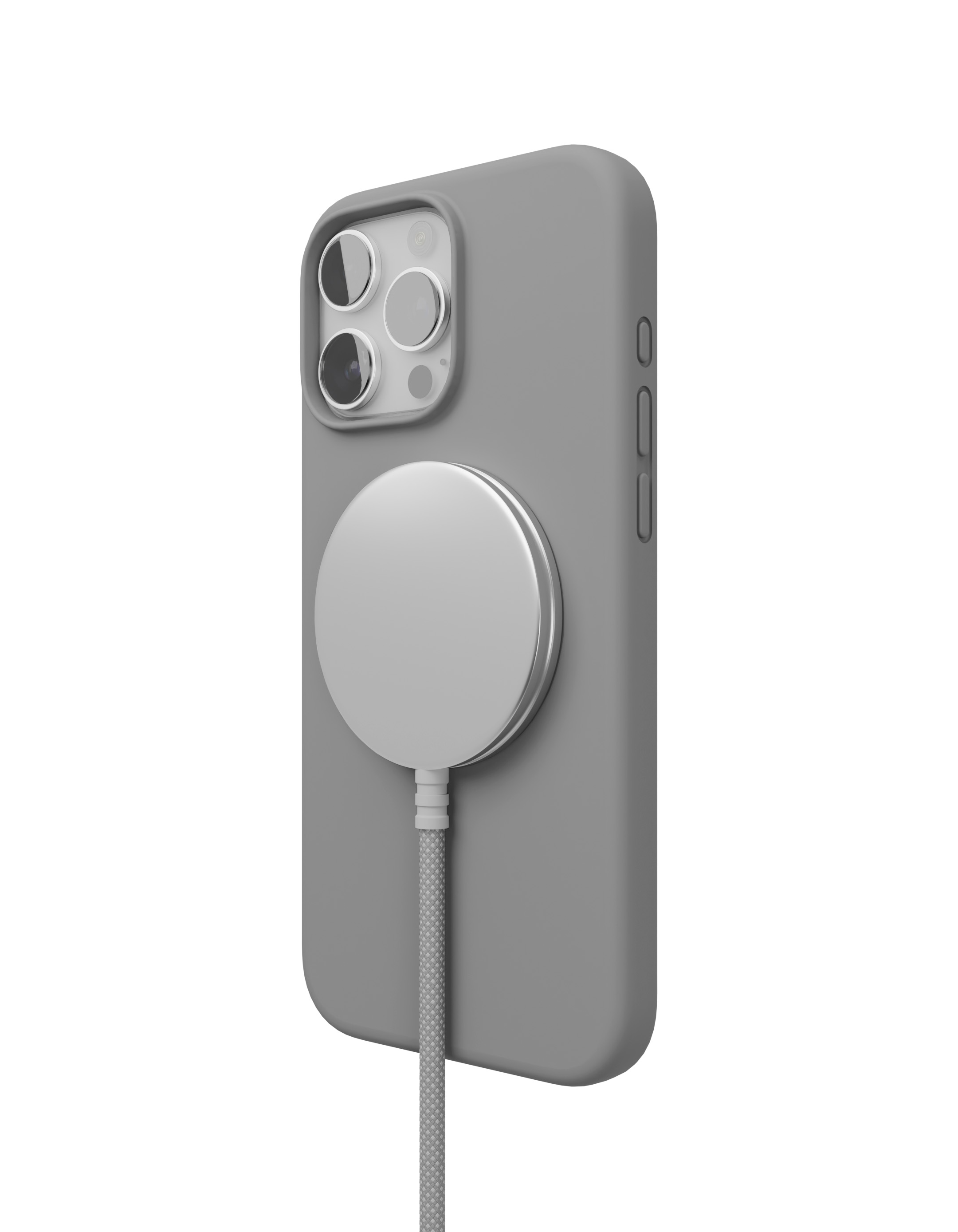 Чехол защитный VLP Aster Case с MagSafe для iPhone 16 Pro Max, серый