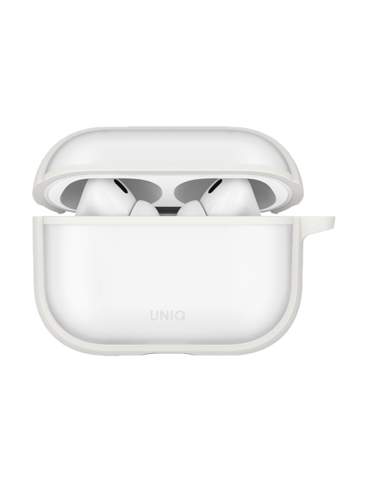Фото Чехол Uniq Veren для AirPods Pro 3, Chalk Frost На фото изображено Чехол Uniq Veren для AirPods Pro 3, Chalk Frost