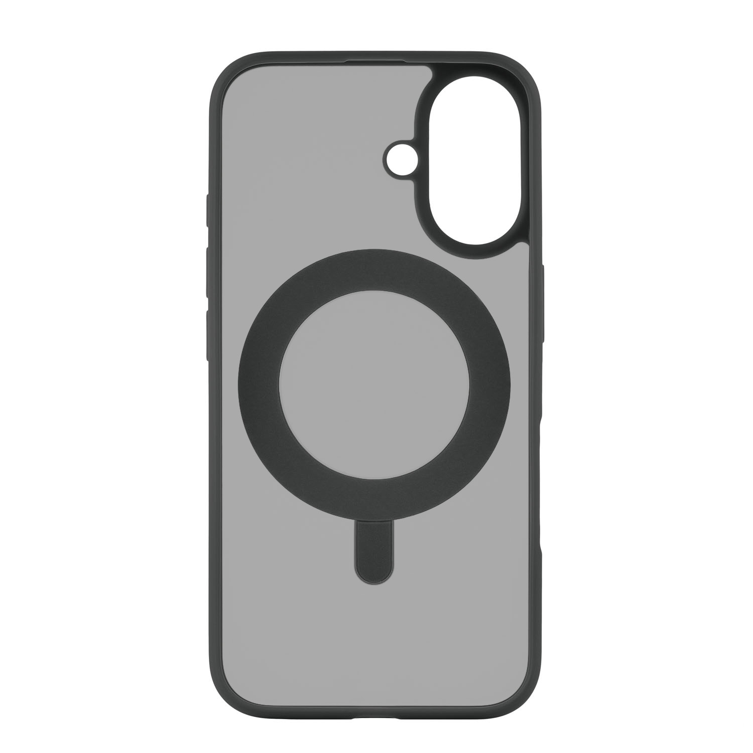 На фото изображено Чехол защитный uBear Clip 360 Mag Case для iPhone 16, с магнитной подставкой, черный