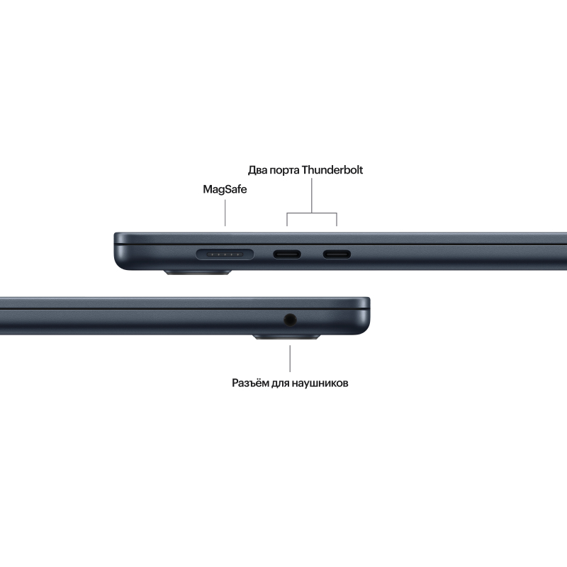 Apple MacBook Air 15" (M3, 8C / 10C, 2024) 8 ГБ, 512 ГБ SSD, Полуночный черный