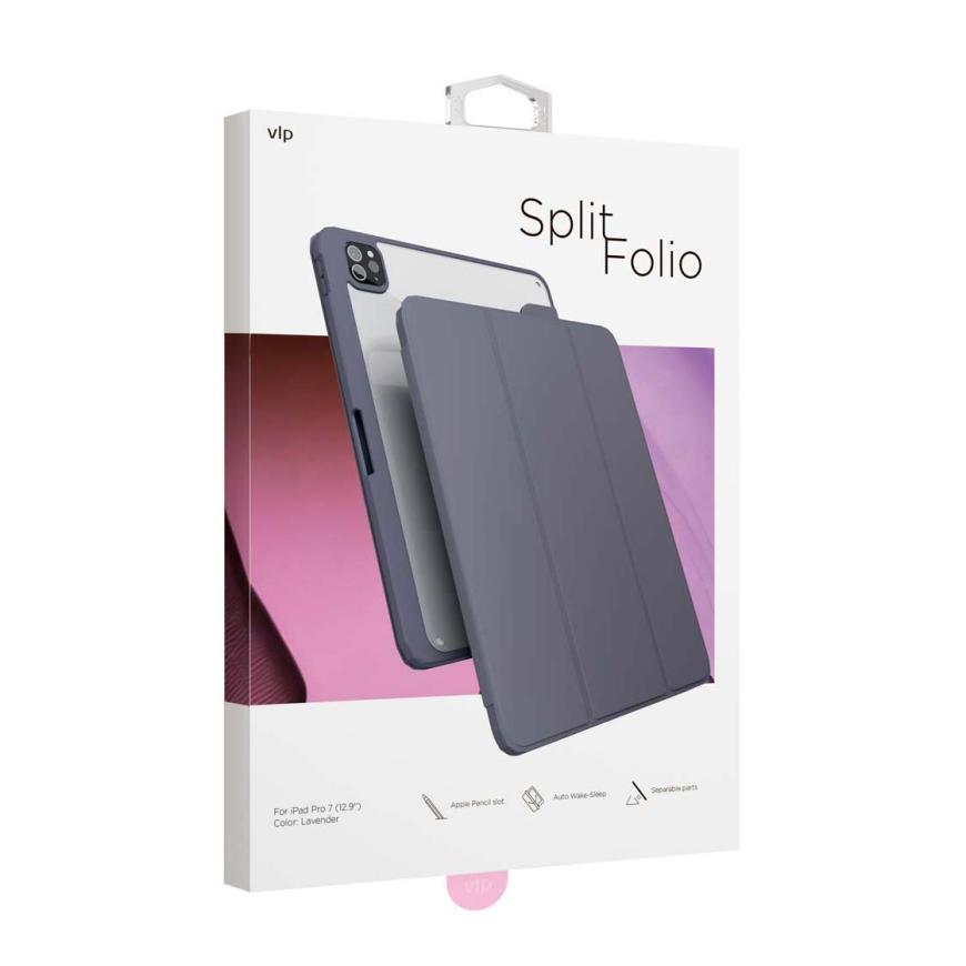 Защитный чехол VLP Split Folio для iPad Pro M4 13”, лавандовый