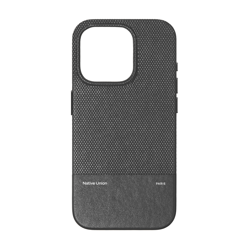 На фото изображено Чехол Native Union (RE)Classic Case MagSafe для iPhone 16 Pro, черный