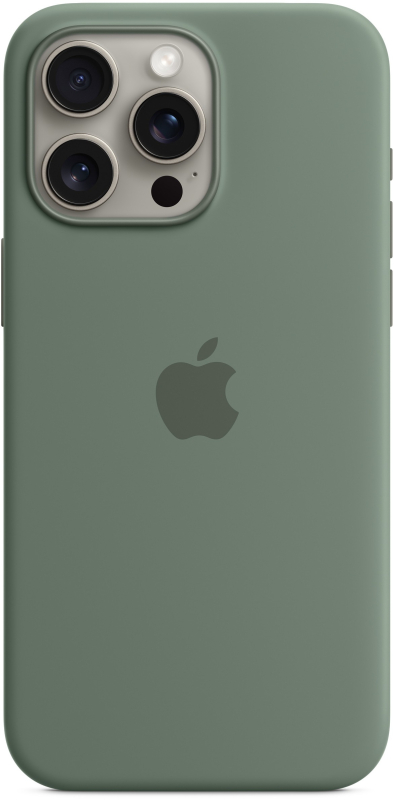 Чехол Apple MagSafe для iPhone 15 Pro Max, силикон, «Сосновый лес»