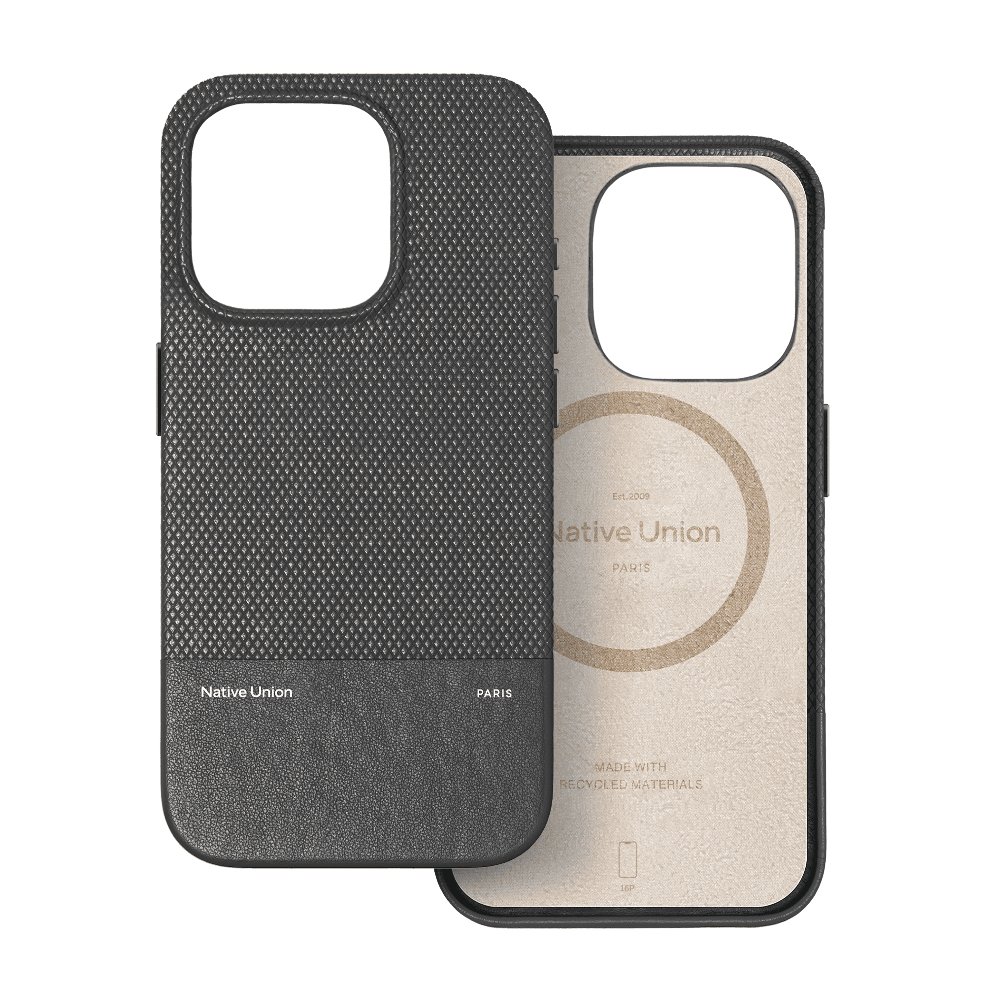 На фото изображено Чехол Native Union (RE)Classic Case MagSafe для iPhone 16 Pro, черный