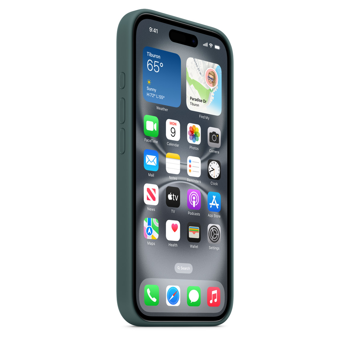 Чехол Apple для iPhone 16 Silicone with MagSafe, зеленый