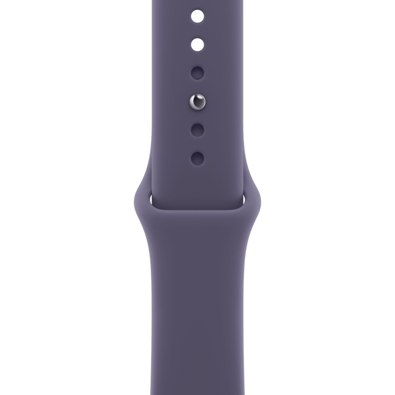 Фото Apple Watch Series 11, 46 мм, корпус из алюминия цвета «Серебристый», спортивный ремешок, размер S/M На фото изображено Apple Watch Series 11, 46 мм, корпус из алюминия цвета «Серебристый», спортивный ремешок, размер S/M