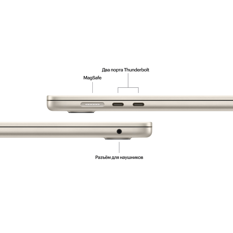 Apple MacBook Air 15" (M3, 8C / 10C, 2024) 16 ГБ, 512 ГБ SSD, Сияющая звезда