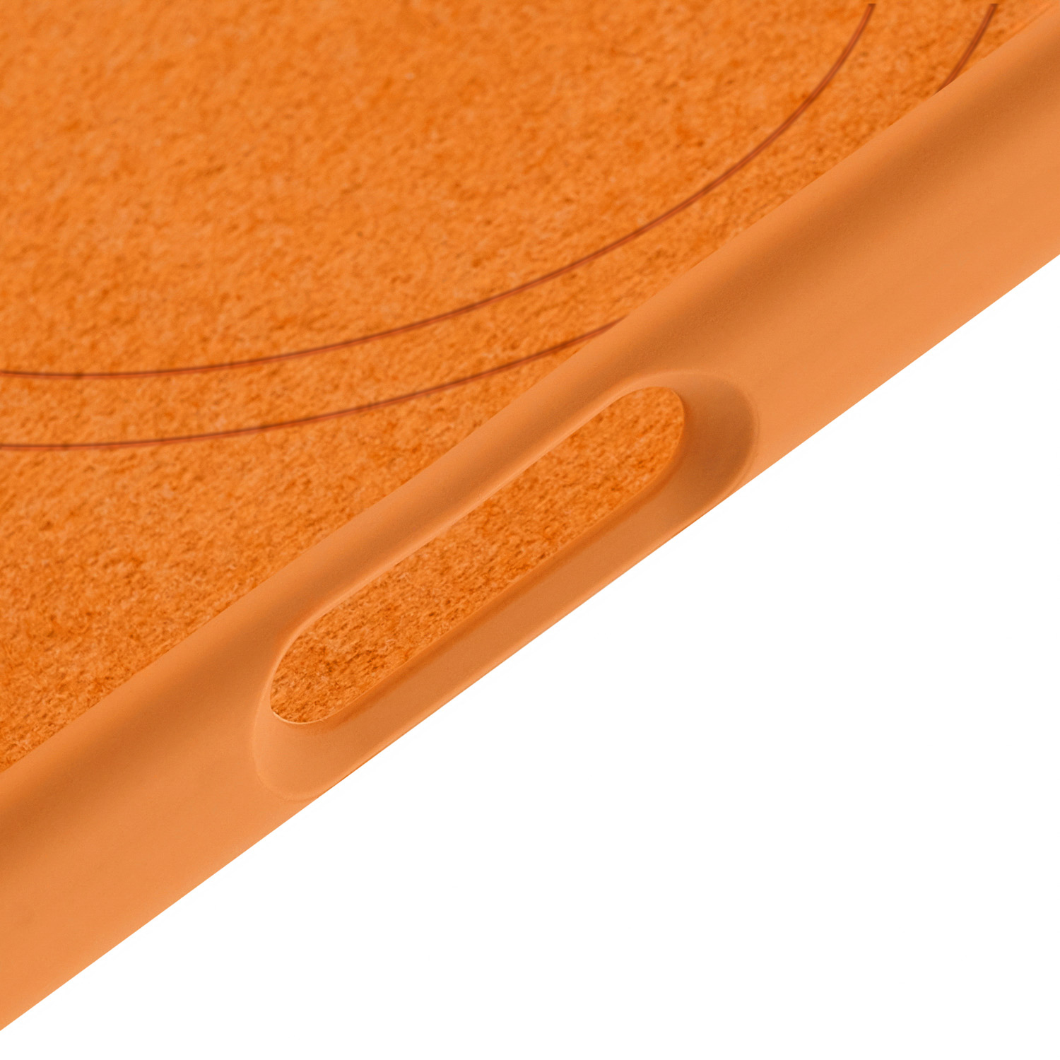 На фото изображено Чехол защитный uBear Touch Mag Case для iPhone 17 MagSafe, оранжевый