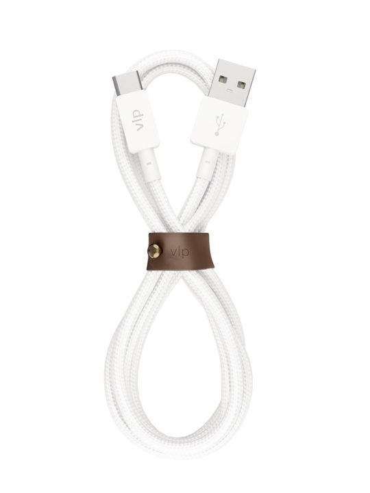 Кабель VLP Nylon Cable USB-A/USB-C, 1.2м, белый