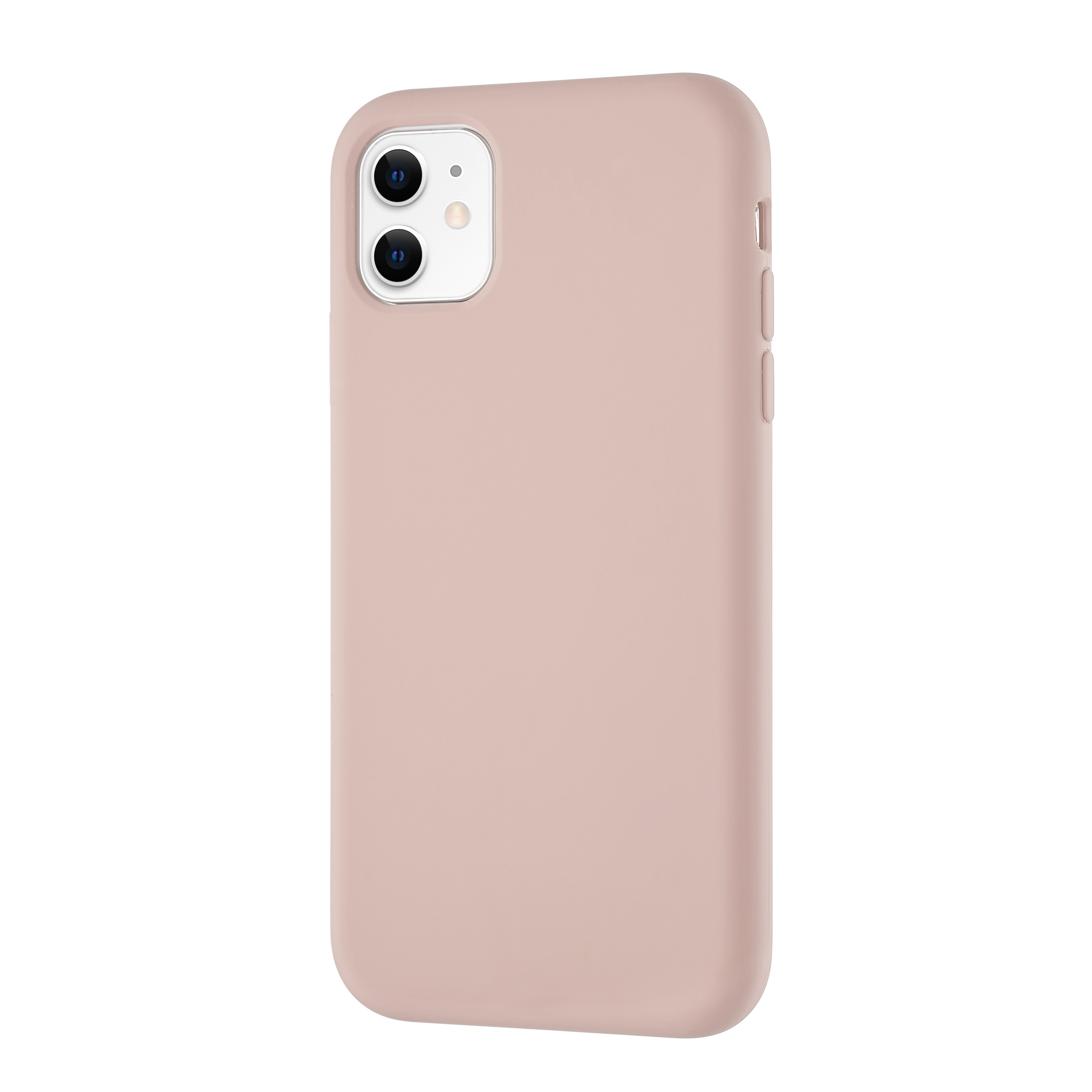 На фото изображено Чехол uBear Touch Case для iPhone 11, розовый