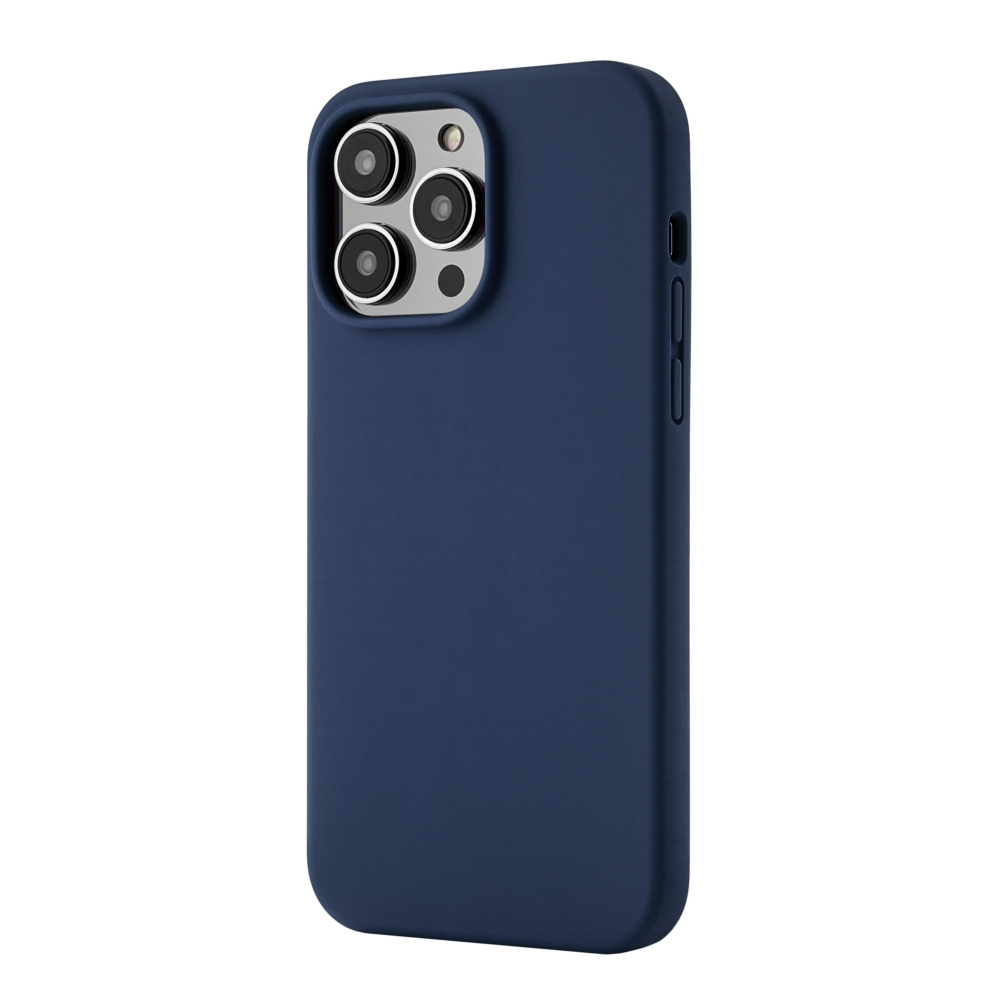 На фото изображено Чехол защитный uBear Touch Case для iPhone 14 Pro Max, тёмно-синий