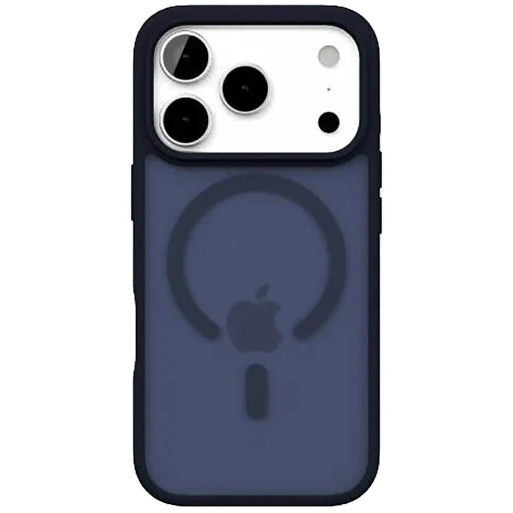 Фото Чехол защитный VLP LITE Bloom Case с MagSafe для iPhone 17 Pro Max, темно-синий На фото изображено Чехол защитный VLP LITE Bloom Case с MagSafe для iPhone 17 Pro Max, темно-синий