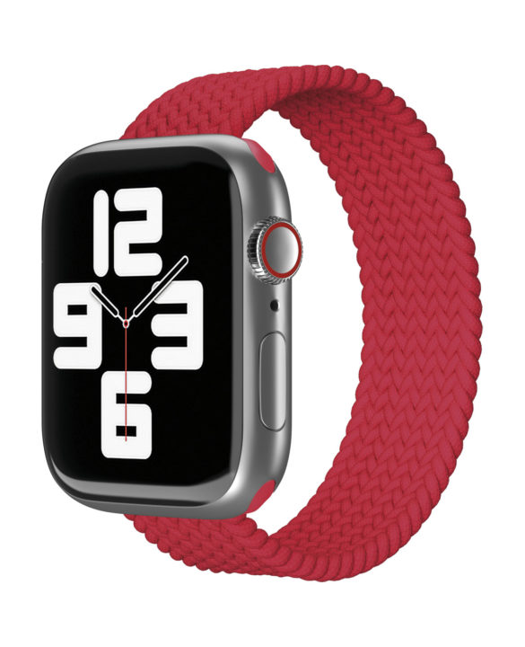 Ремешок нейлоновый плетёный VLP для Apple Watch 38/40/41, L/XL, красный Ремешок нейлоновый плетёный VLP для Apple Watch 38/40/41, L/XL, красный