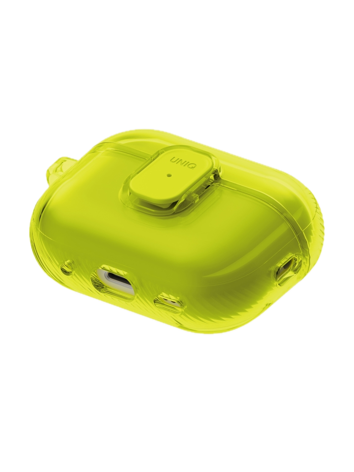 Фото Чехол Uniq Glase PRO TPU для AirPods Pro 3, Light Lime На фото изображено Чехол Uniq Glase PRO TPU для AirPods Pro 3, Light Lime