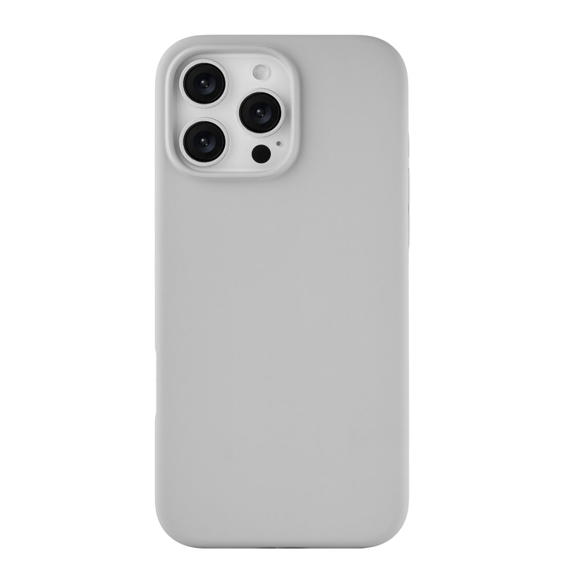 Чехол защитный uBear Touch Mag Case для iPhone 16 Pro Max, cветло-серый Чехол защитный uBear Touch Mag Case для iPhone 16 Pro Max, cветло-серый
