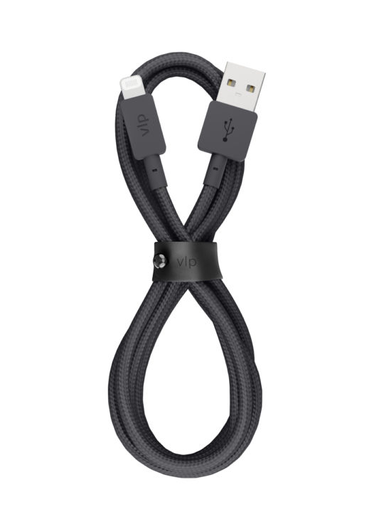 Кабель VLP Nylon Cable USB-A/Lightning MFI, 1.2м, черный Кабель VLP Nylon Cable USB-A/Lightning MFI, 1.2м, черный