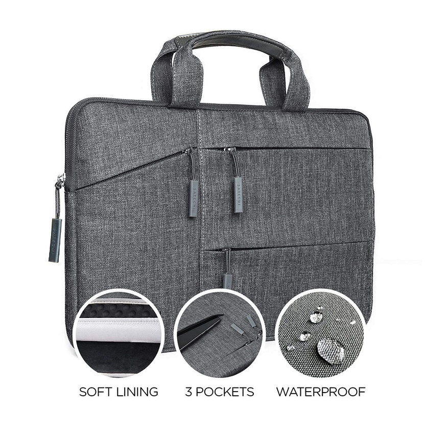 Сумка Satechi Water-Resistant Laptop Carrying Case для ноутбуков 15"/16", серый