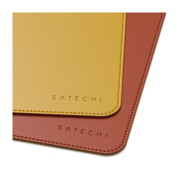 Коврик Satechi Dual Side ECO-Leather Deskmate, желтый/оранжевый Коврик Satechi Dual Side ECO-Leather Deskmate, желтый/оранжевый