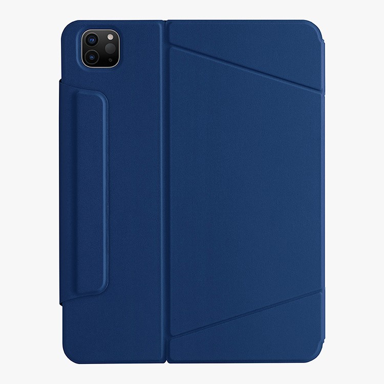 На фото изображено Чехол-подставка Uniq для iPad Pro 11/Air 10.9 Rovus Magnetic 360, синий
