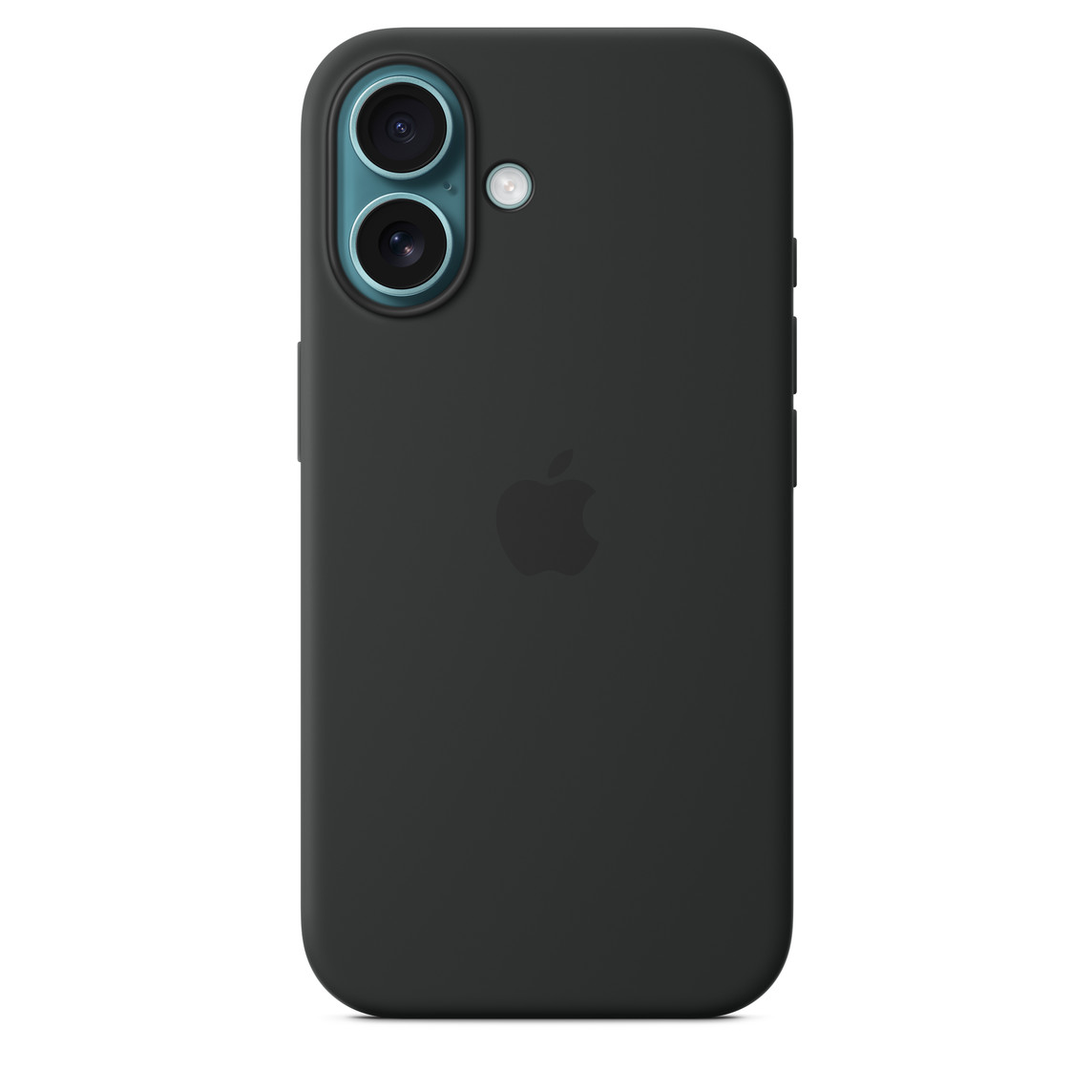 На фото изображено Чехол Apple для iPhone 16 Silicone with MagSafe, черный