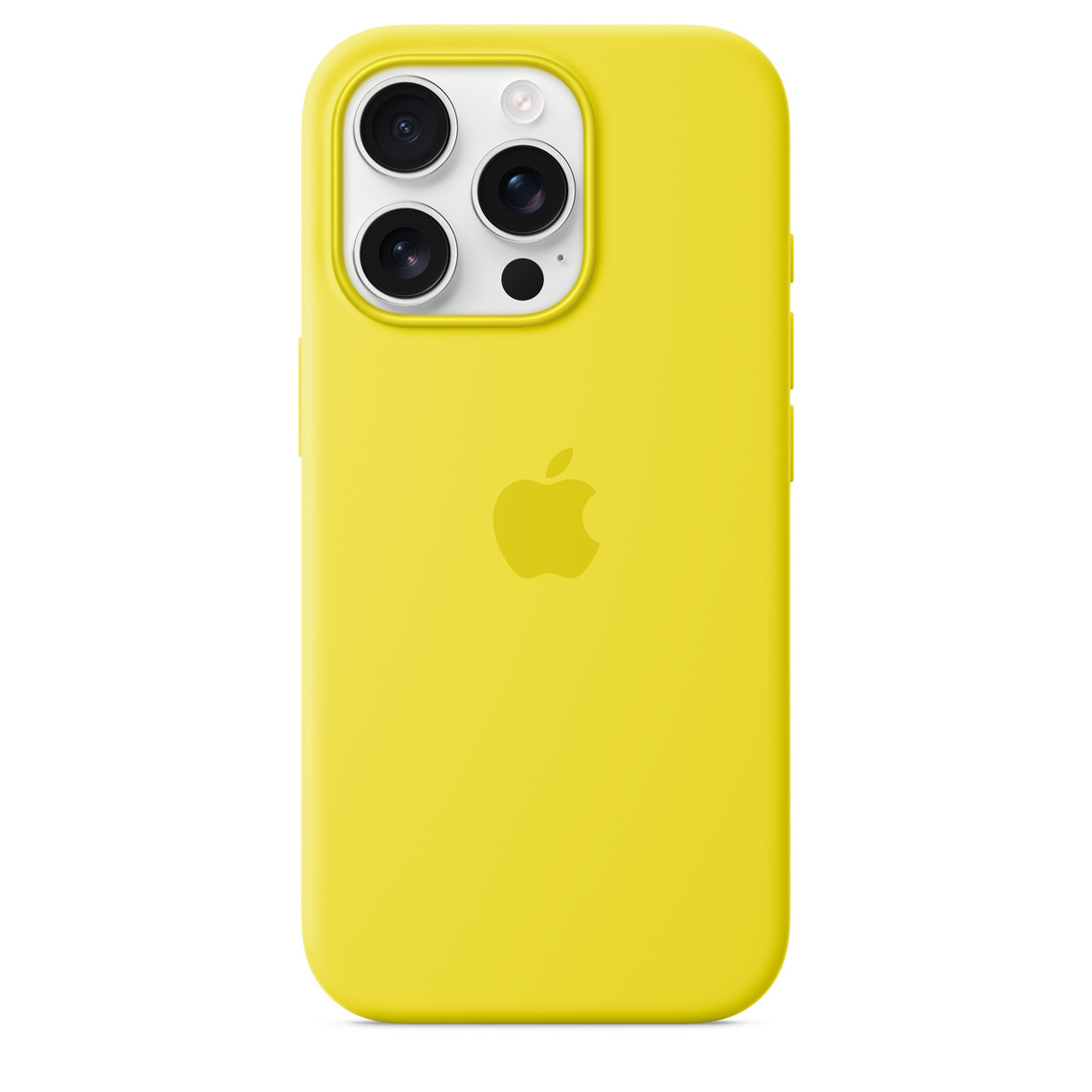 На фото изображено Чехол Apple для iPhone 16 Pro Silicone with MagSafe, желтый