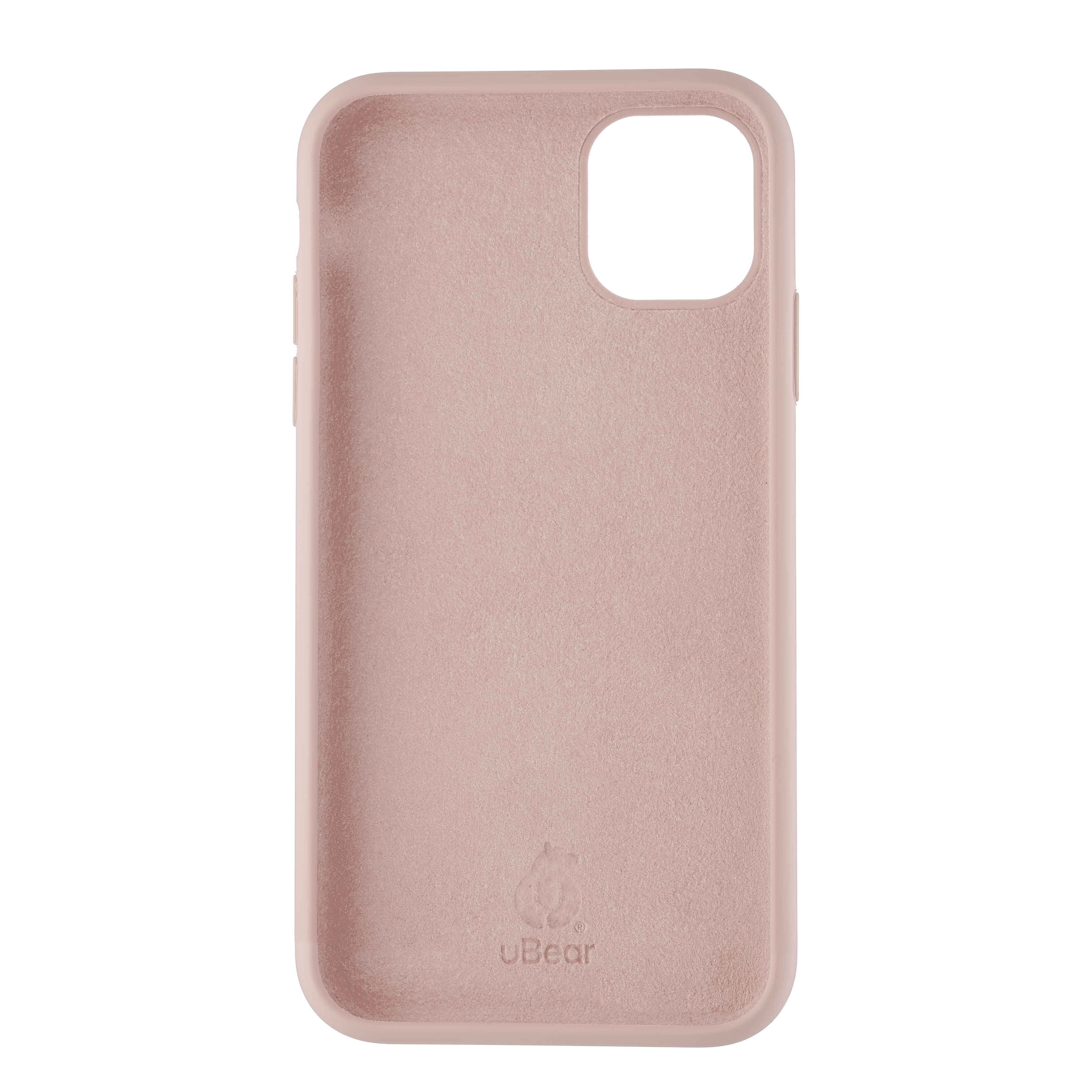 На фото изображено Чехол uBear Touch Case для iPhone 11, розовый