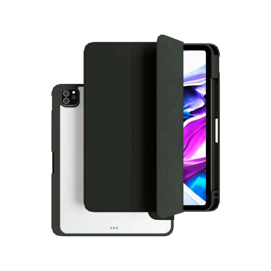 Защитный чехол VLP Split Folio для Apple iPad Air 13 (M2/M3), тёмно-зелёный