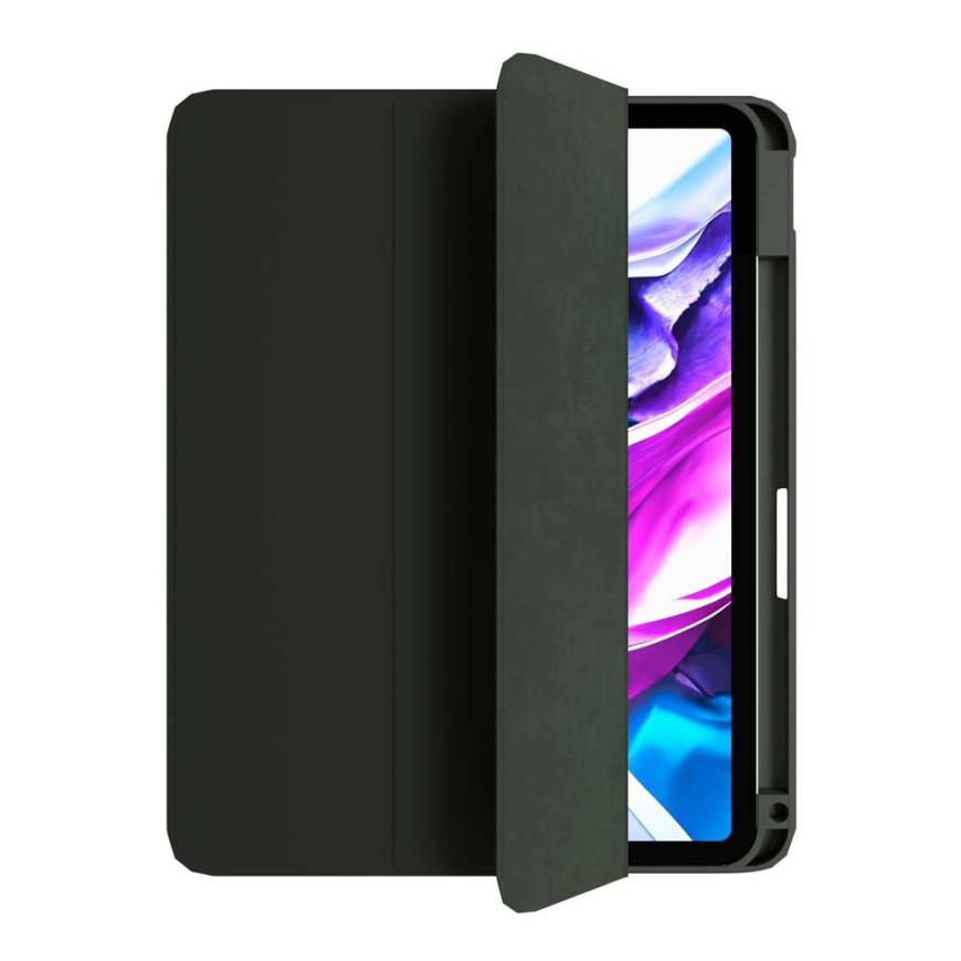 Защитный чехол VLP Split Folio для Apple iPad Air 13 (M2/M3), тёмно-зелёный