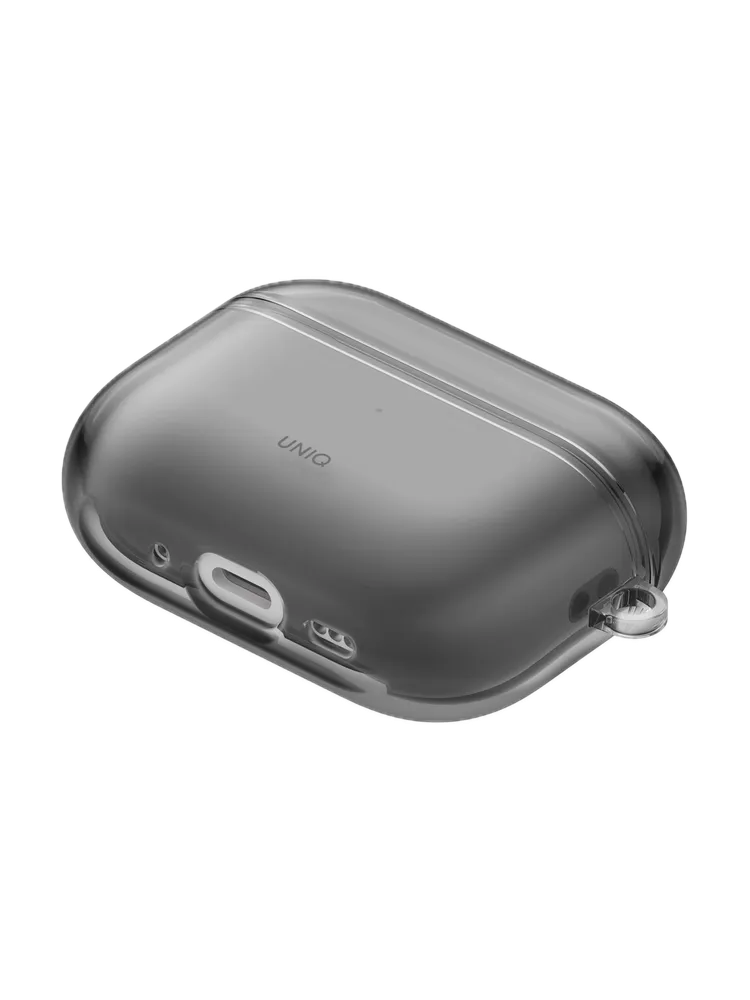 Фото Чехол Uniq Glase TPU для AirPods Pro 3, Glossy Smoke На фото изображено Чехол Uniq Glase TPU для AirPods Pro 3, Glossy Smoke