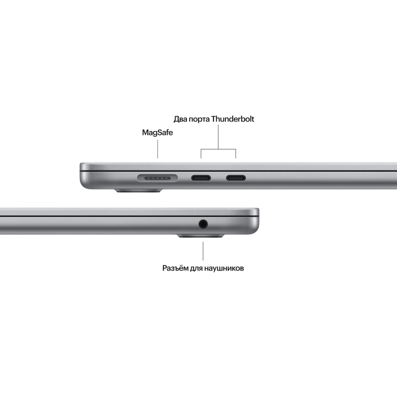 Apple MacBook Air 15" (M3, 8C / 10C, 2024) 24 ГБ, 512 ГБ SSD, Серый космос
