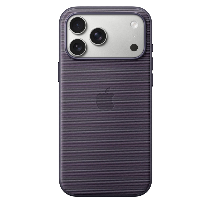 На фото изображено Чехол защитный Apple TechWoven Case with MagSafe для iPhone 17 Pro Max, фиолетовый