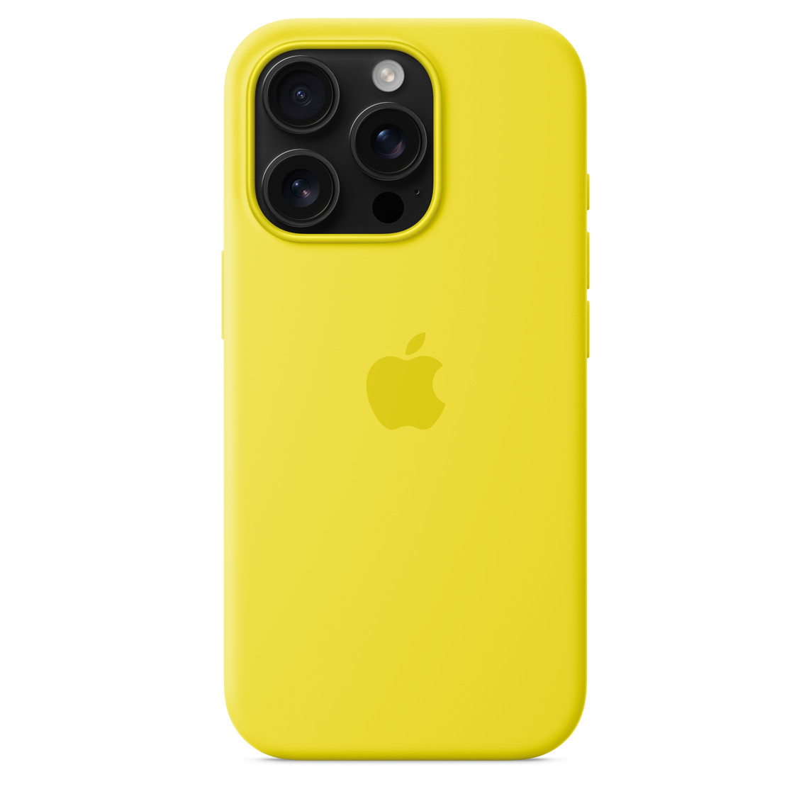 На фото изображено Чехол Apple для iPhone 16 Pro Silicone with MagSafe, желтый