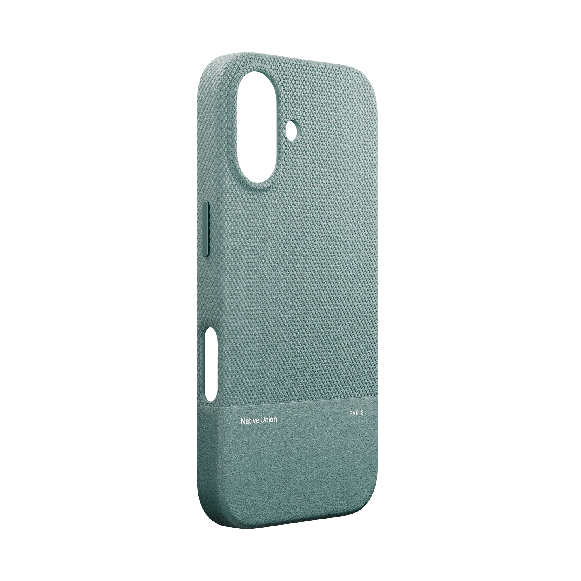 На фото изображено Чехол Native Union Paris (Re)Classic Case для iPhone 17, зеленый